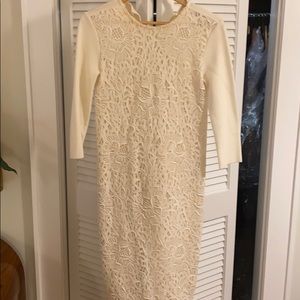 DIOR cream dress